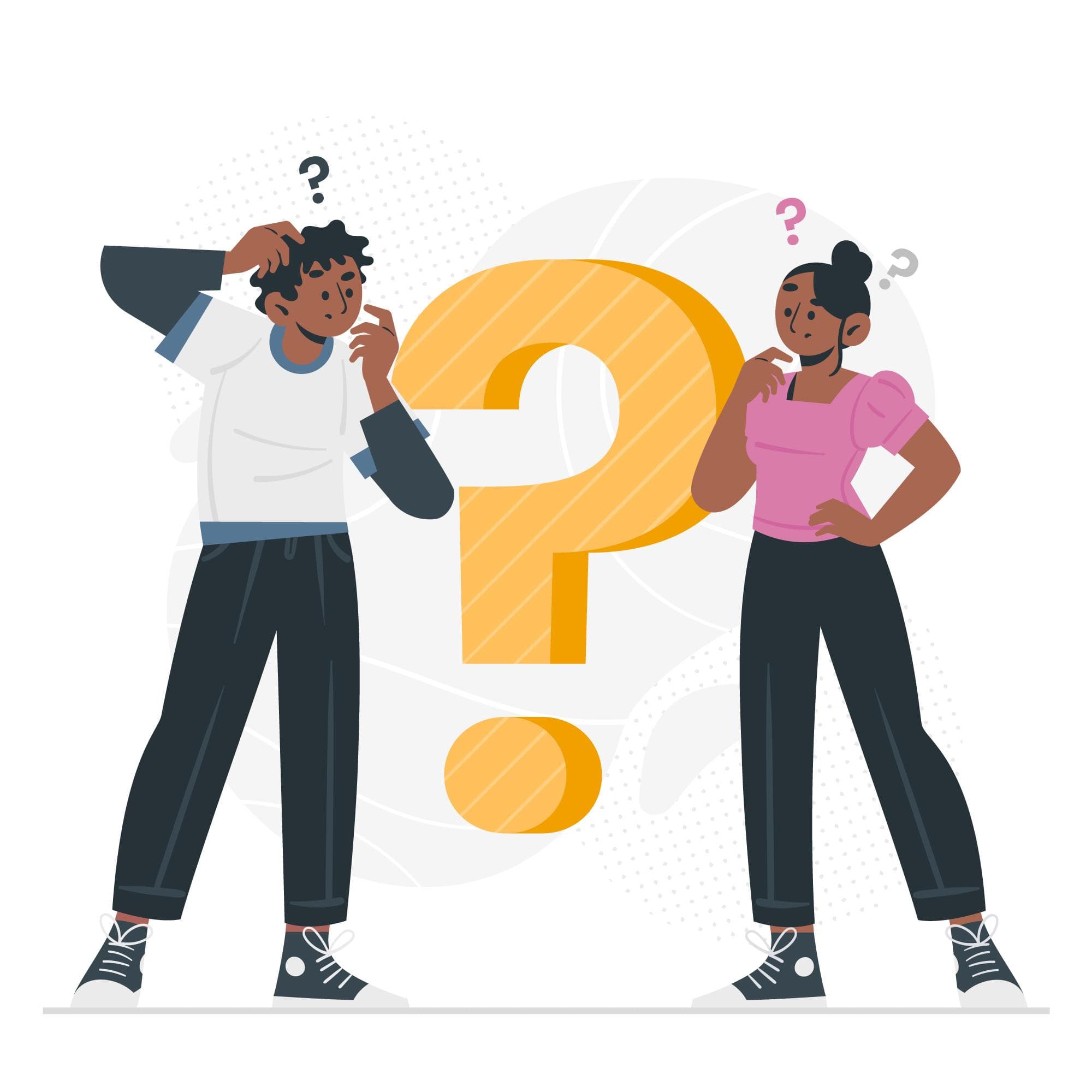 People asking questions